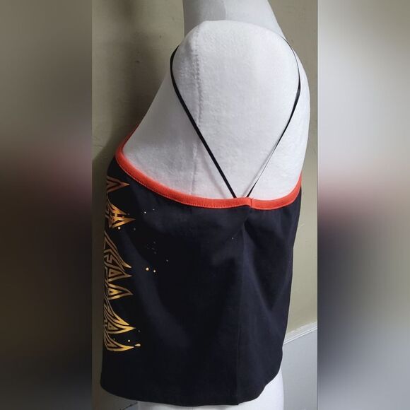 Def Leppard One Shoulder Crop Top - Picture 4 of 6